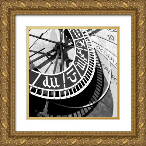 Clockwork 5 Gold Ornate Wood Framed Art Print with Double Matting by PhotoINC Studio