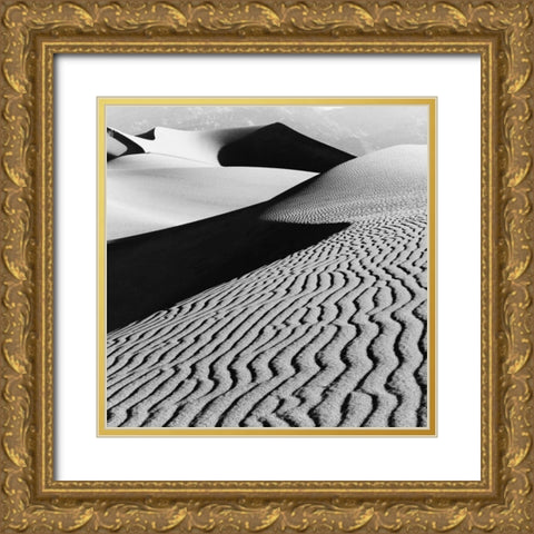 Desert Dunes Gold Ornate Wood Framed Art Print with Double Matting by PhotoINC Studio