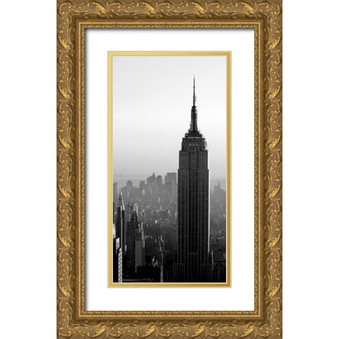 Empire State Gold Ornate Wood Framed Art Print with Double Matting by PhotoINC Studio