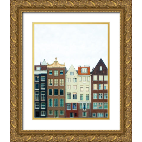 Amsterdam Morning No. 1 Gold Ornate Wood Framed Art Print with Double Matting by Quintero, Sonja