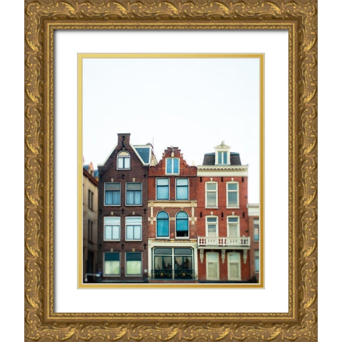 Amsterdam Morning No. 2 Gold Ornate Wood Framed Art Print with Double Matting by Quintero, Sonja