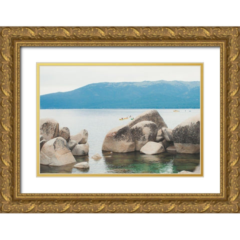 Sand Harbor Afternoon No. 2 Gold Ornate Wood Framed Art Print with Double Matting by Quintero, Sonja