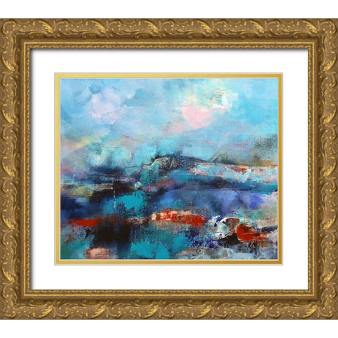 The Coast Gold Ornate Wood Framed Art Print with Double Matting by Quinzin, Marianne