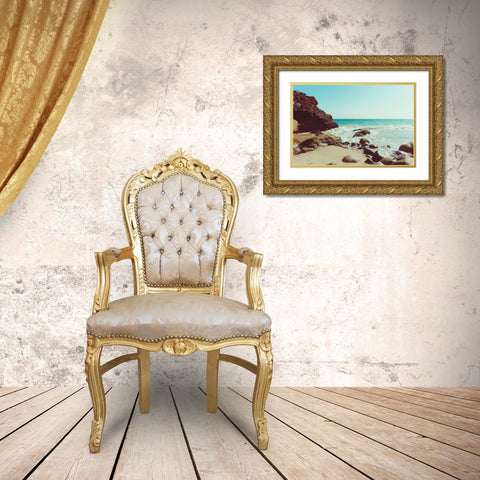 Santa Monica Beach Vibes No. 2 Gold Ornate Wood Framed Art Print with Double Matting by Quintero, Sonja