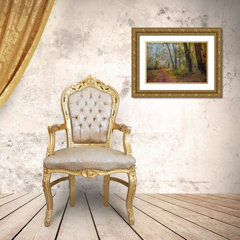 Poetic Season Gold Ornate Wood Framed Art Print with Double Matting by Rivera, John