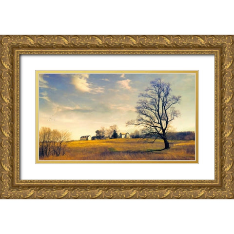 When I Come Back Gold Ornate Wood Framed Art Print with Double Matting by Rivera, John