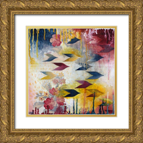 Orpheus Gold Ornate Wood Framed Art Print with Double Matting by Robinson, Heather Noel