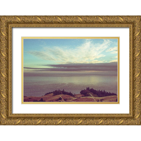 Pulls at My Soul Gold Ornate Wood Framed Art Print with Double Matting by Rogers, Eunika