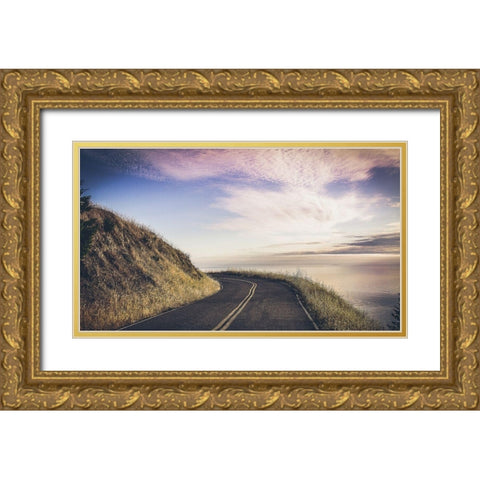 Turning Until Gold Ornate Wood Framed Art Print with Double Matting by Rogers, Eunika