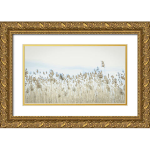 Weaving Through Earth and Sky Gold Ornate Wood Framed Art Print with Double Matting by Rogers, Eunika