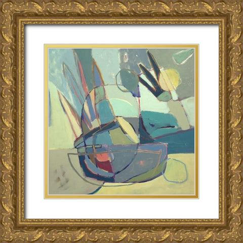 Three Easy Steps Gold Ornate Wood Framed Art Print with Double Matting by Rufo, Caroline