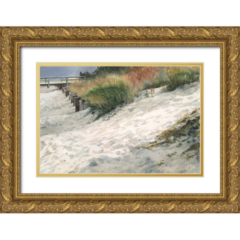 Retreat Gold Ornate Wood Framed Art Print with Double Matting by Roberts, Linda
