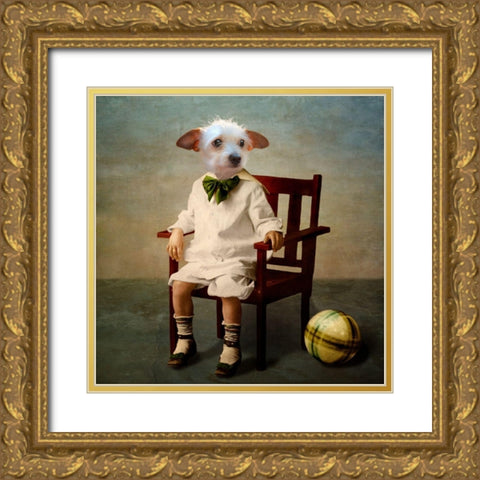 Henri Gold Ornate Wood Framed Art Print with Double Matting by Roch, Martine