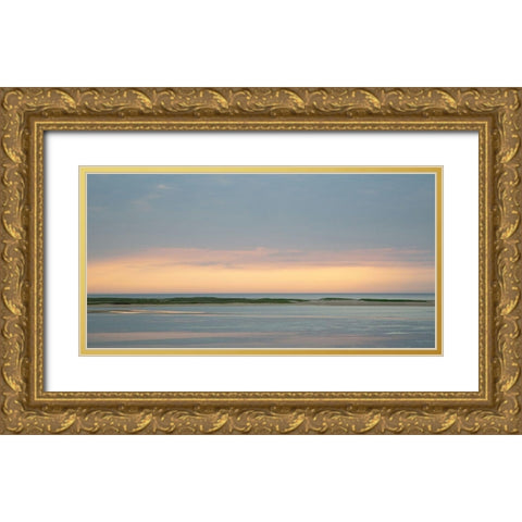 Pastel Sunrise Gold Ornate Wood Framed Art Print with Double Matting by Ryan, Brooke T.