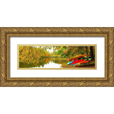 Autumn Fleet Gold Ornate Wood Framed Art Print with Double Matting by Reed, Jack