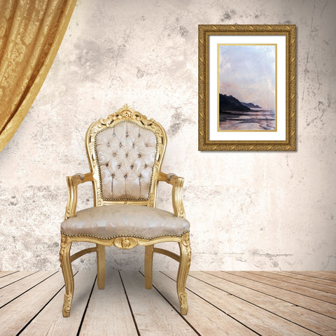 Sweeping Wind Gold Ornate Wood Framed Art Print with Double Matting by Ruest, Liz