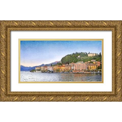 Bellagio at Twilight Gold Ornate Wood Framed Art Print with Double Matting by Ryan, Brooke T.
