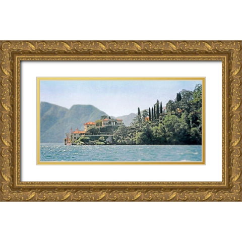 Villa del Balbianello Gold Ornate Wood Framed Art Print with Double Matting by Ryan, Brooke T.