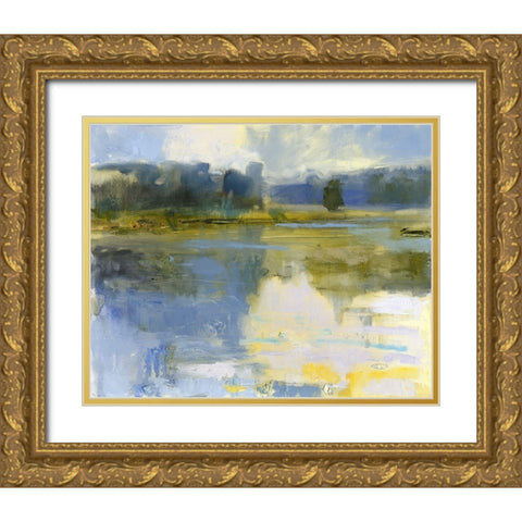Cape Elizabeth Gold Ornate Wood Framed Art Print with Double Matting by Robbins, Kathleen