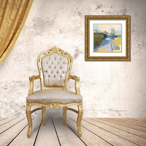 Marginal Way Gold Ornate Wood Framed Art Print with Double Matting by Robbins, Kathleen