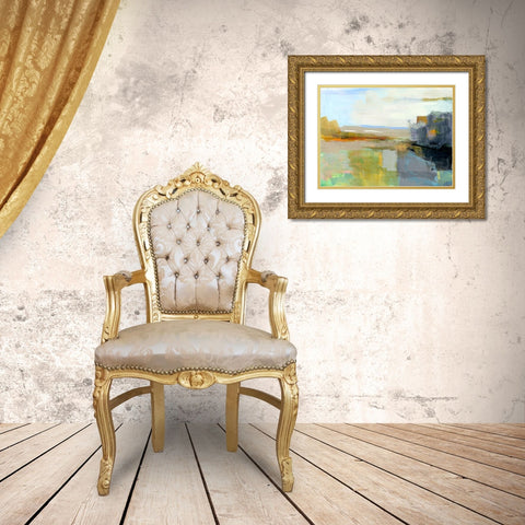 Summer Vibes Gold Ornate Wood Framed Art Print with Double Matting by Robbins, Kathleen