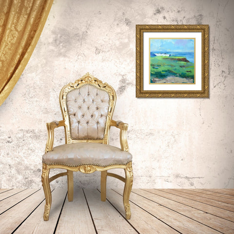 Bluff Gold Ornate Wood Framed Art Print with Double Matting by Railsback, Page Pearson
