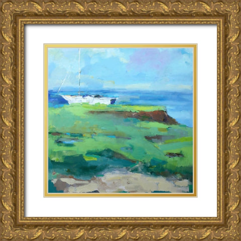 Bluff Gold Ornate Wood Framed Art Print with Double Matting by Railsback, Page Pearson
