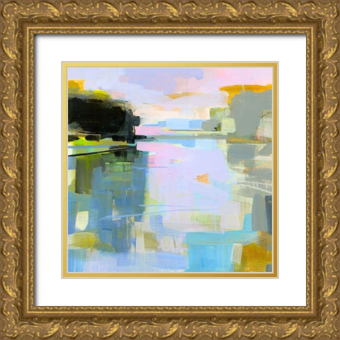 Chauncey Creek Gold Ornate Wood Framed Art Print with Double Matting by Robbins, Kathleen