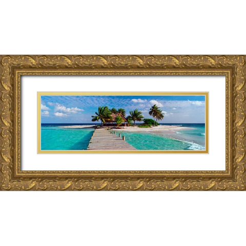 Island Life Gold Ornate Wood Framed Art Print with Double Matting by Reed, Jack