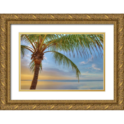 Key West Gold Ornate Wood Framed Art Print with Double Matting by Reed, Jack