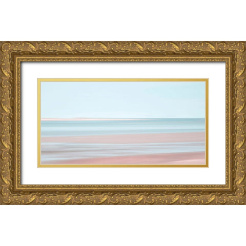 Pastel Abstract Beach 4 Gold Ornate Wood Framed Art Print with Double Matting by Ryan, Brooke T.