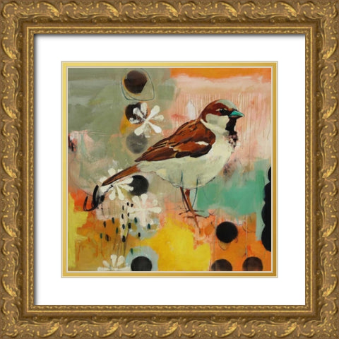 Listening to Secrets Gold Ornate Wood Framed Art Print with Double Matting by Rasmusson, Jennifer