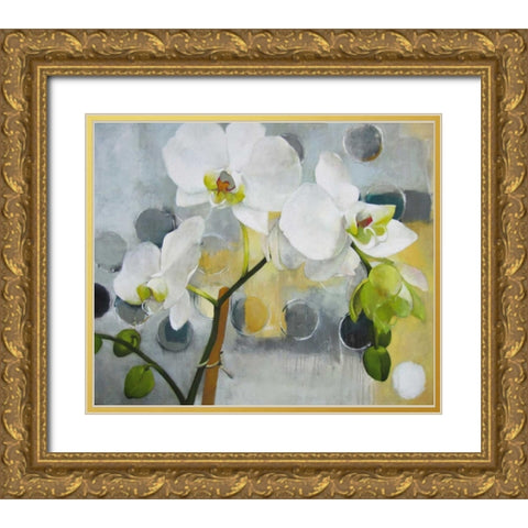 Soft Spoken Gold Ornate Wood Framed Art Print with Double Matting by Rasmusson, Jennifer