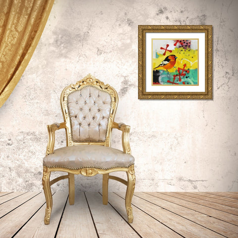 Moon Wading Gold Ornate Wood Framed Art Print with Double Matting by Rasmusson, Jennifer