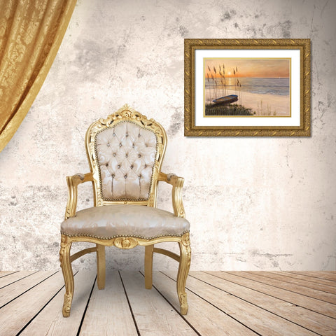 Time of My Life Gold Ornate Wood Framed Art Print with Double Matting by Romanello, Diane