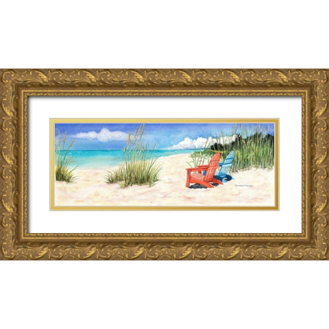 Happiness Isâ€¦ Gold Ornate Wood Framed Art Print with Double Matting by Reichow, Christine