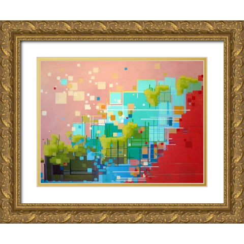 Sunrise Gold Ornate Wood Framed Art Print with Double Matting by Shannon, Carol Joy