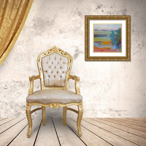 View I Gold Ornate Wood Framed Art Print with Double Matting by Schmidt, Jane