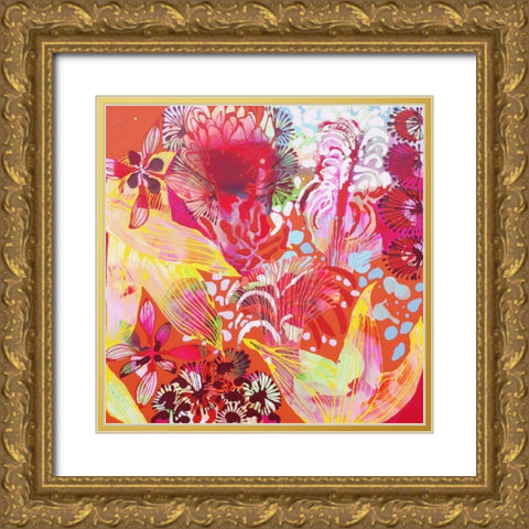 You Cant Catch Me Gold Ornate Wood Framed Art Print with Double Matting by Siegmann, Sofie