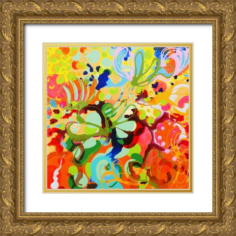 Skylark Gold Ornate Wood Framed Art Print with Double Matting by Siegmann, Sofie