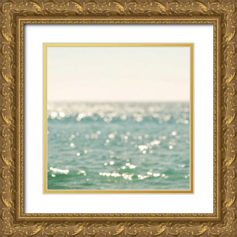 La Mer Gold Ornate Wood Framed Art Print with Double Matting by Soffia, Myan