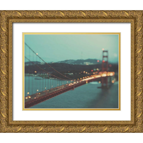 Sweet Light Gold Ornate Wood Framed Art Print with Double Matting by Soffia, Myan