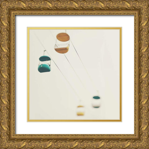 Strings Gold Ornate Wood Framed Art Print with Double Matting by Soffia, Myan