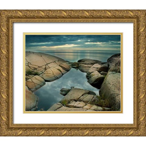Edge of Time Gold Ornate Wood Framed Art Print with Double Matting by Suchocki, Irene