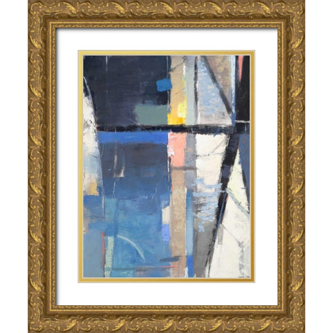 Woodlands No. 63 Gold Ornate Wood Framed Art Print with Double Matting by Slonim, David Michael