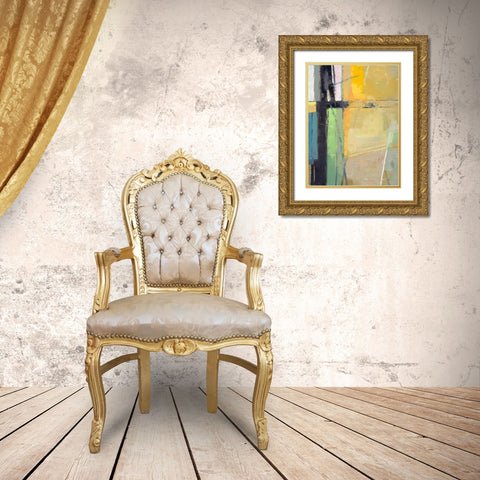Woodlands No. 59 Gold Ornate Wood Framed Art Print with Double Matting by Slonim, David Michael