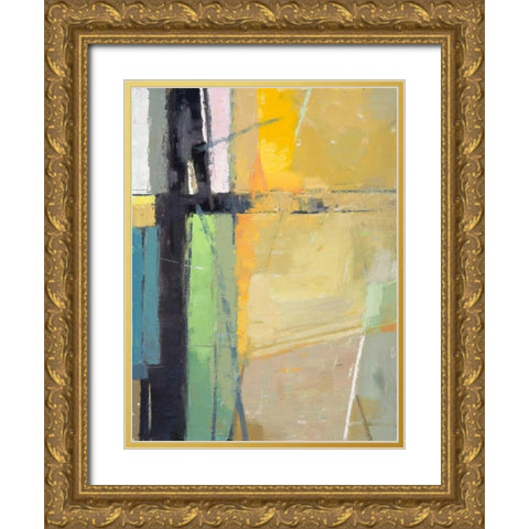 Woodlands No. 59 Gold Ornate Wood Framed Art Print with Double Matting by Slonim, David Michael