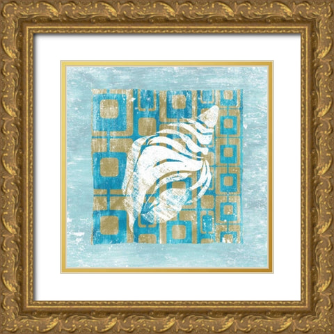 Shell Game 2 Gold Ornate Wood Framed Art Print with Double Matting by Soave, Alicia