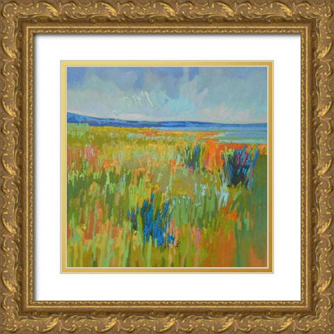 Lake Shore II Gold Ornate Wood Framed Art Print with Double Matting by Schmidt, Jane