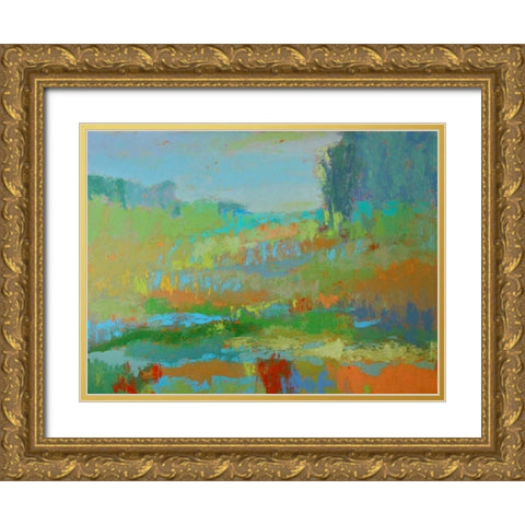 Southern View II Gold Ornate Wood Framed Art Print with Double Matting by Schmidt, Jane